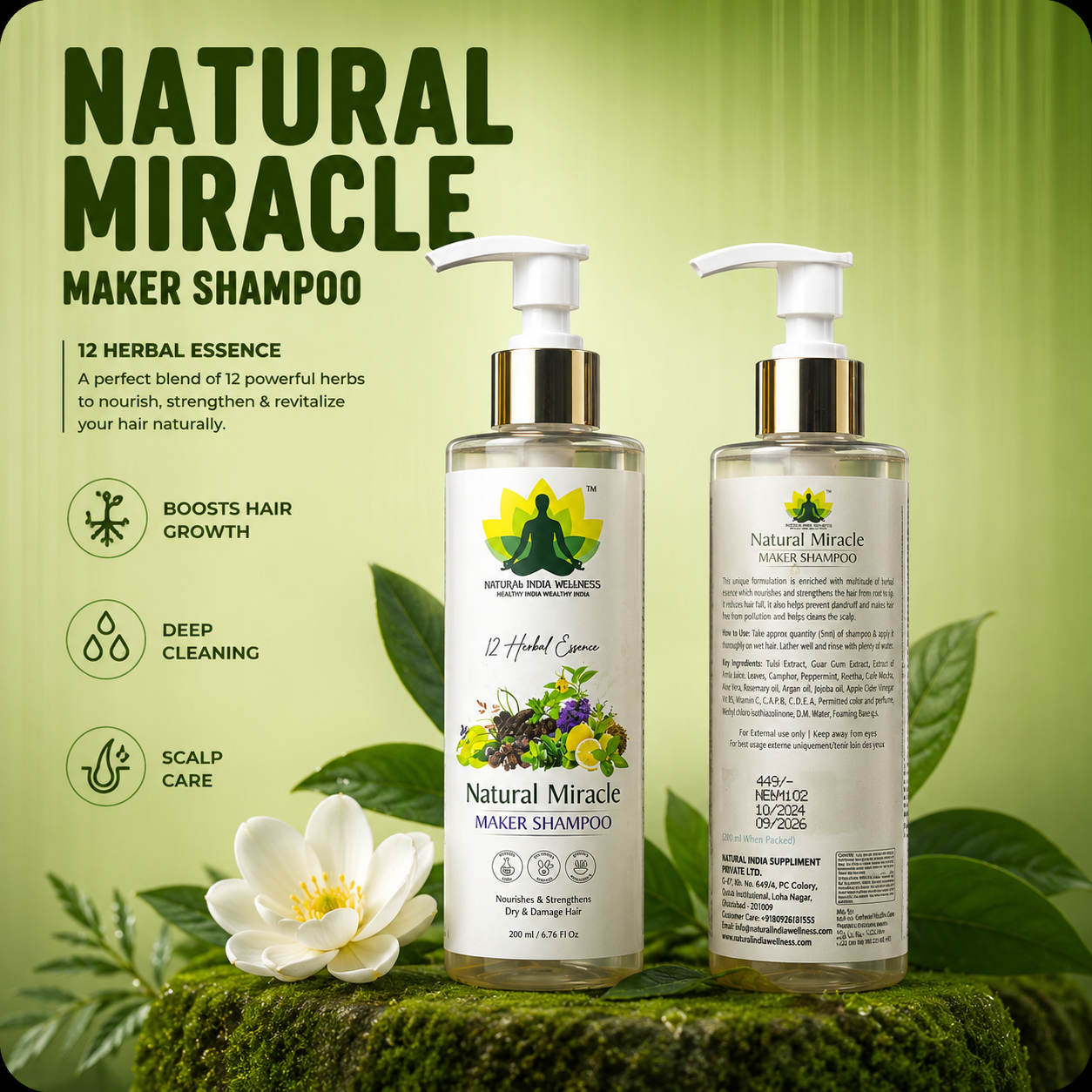 NATURAL MIRACLE MAKER SHAMPOO-200ML